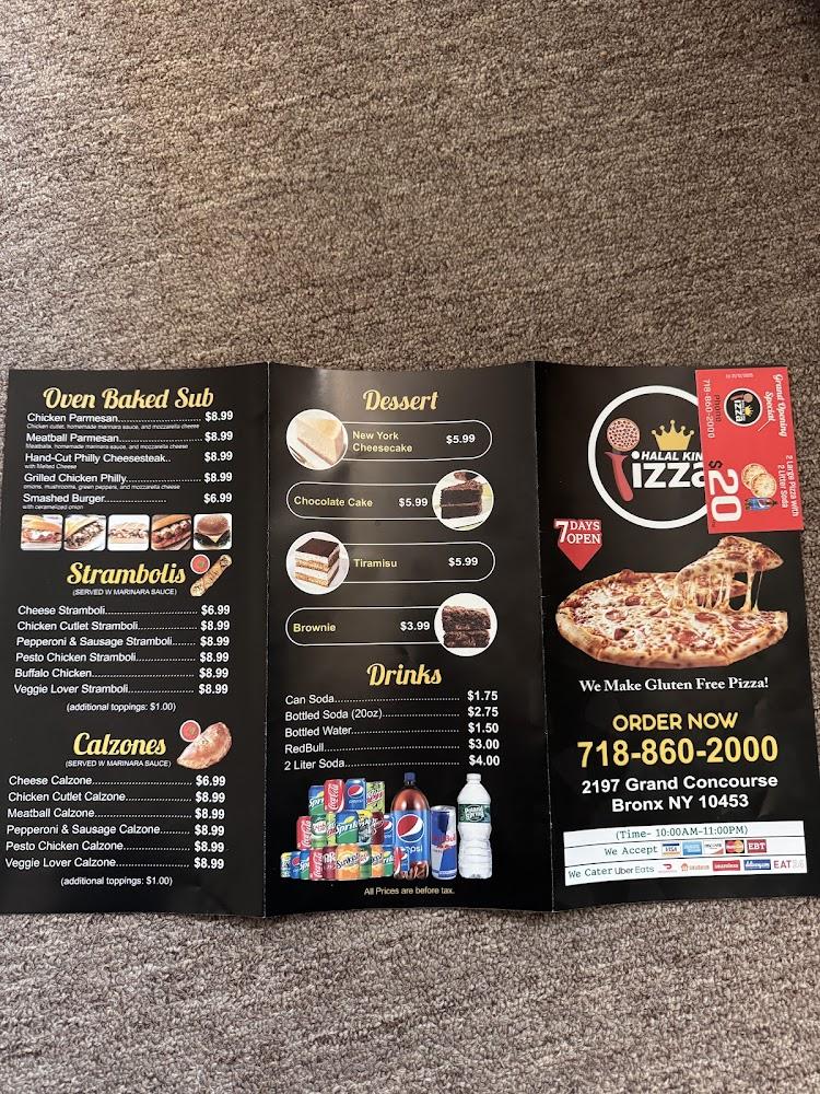 Halal King Pizza Cheese Stromboli